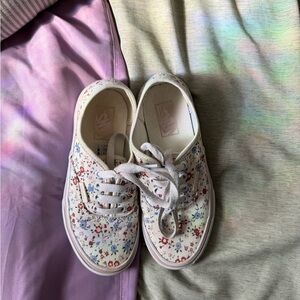 Vans Kids size 1 Floral Sneakers